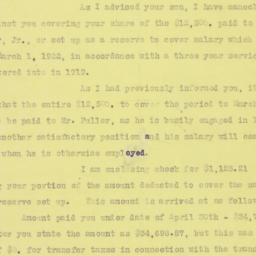 Letter: 1921 May 4