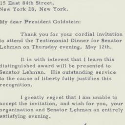 Letter: 1955 April 26