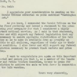 Letter: 1955 May 3