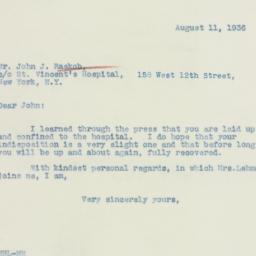 Letter: 1936 August 11
