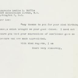 Letter: 1958 April 15