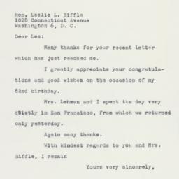 Letter: 1960 April 4