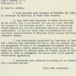 Letter: 1950 December 20