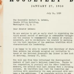 Letter: 1950 July 14