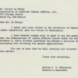 Letter: 1955 December 8