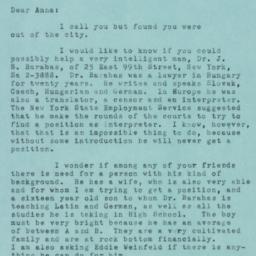 Letter: 1951 June 20