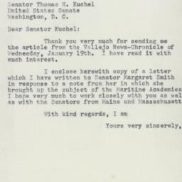 Letter: 1955 February 1