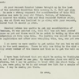Letter: 1951 October 19
