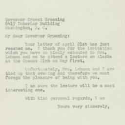 Letter: 1950 April 27