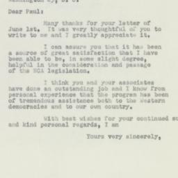 Letter: 1950 June 3