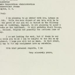 Letter: 1949 March 17