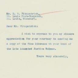 Letter: 1935 March 22
