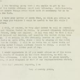 Letter: 1949 March 25