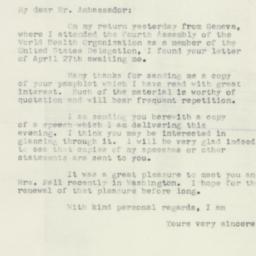 Letter: 1951 May 25