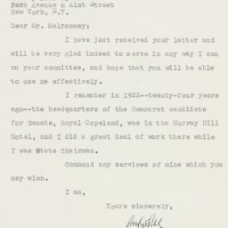 Letter: 1946 October 18