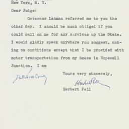 Letter: 1949 October 22