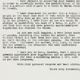 Letter: 1950 March 2