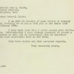 Letter: 1947 January 22