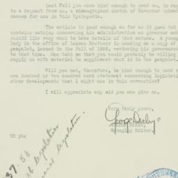 Letter: 1938 June 2