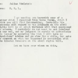 Memorandum: 1957 November 6