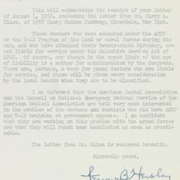 Letter: 1950 August 8