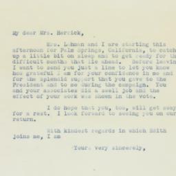 Letter: 1936 November 9