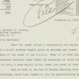 Letter: 1933 February 6