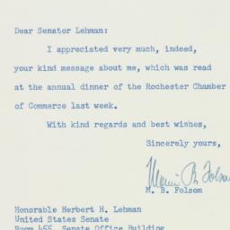 Letter: 1956 February 1