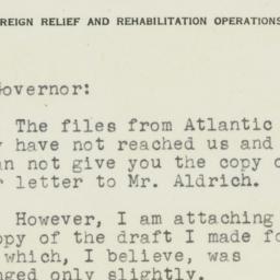 Memorandum: 1943 December 8