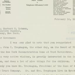 Letter: 1934 February 16