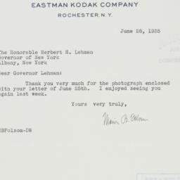 Letter: 1935 June 28