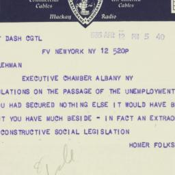 Telegram: 1935 April 12
