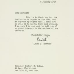 Letter: 1949 January 5