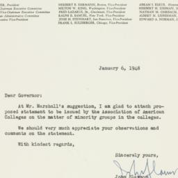 Letter: 1948 January 6