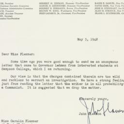 Letter: 1948 May 5