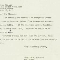 Letter: 1948 April 14
