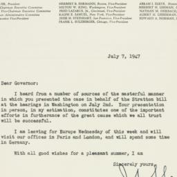 Letter: 1947 July 7