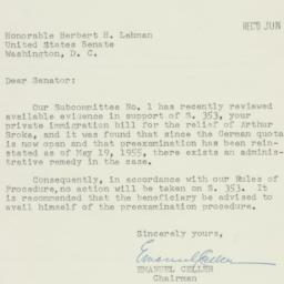 Letter: 1955 June 15