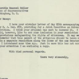 Letter: 1953 June 10