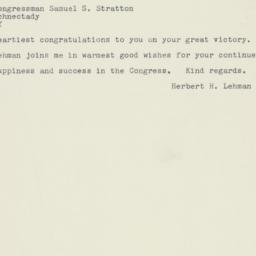Telegram: 1960 November 11