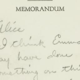 Memorandum: n.d.