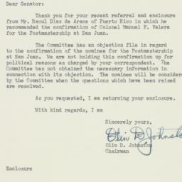 Letter: 1956 July 16