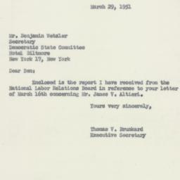 Letter: 1951 March 29