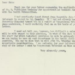 Letter: 1951 April 27