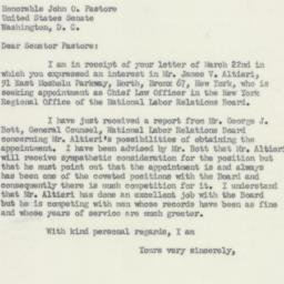 Letter: 1951 March 29
