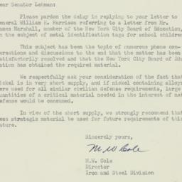 Letter: 1951 April 3