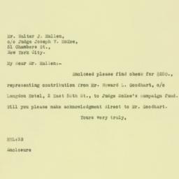 Letter: 1925 October 14