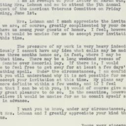 Letter: 1951 March 8