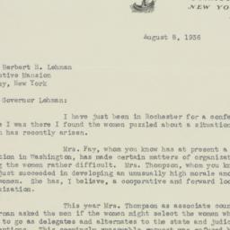 Letter: 1936 August 8