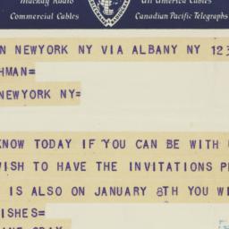 Telegram: 1939 December 12